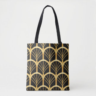 Hand Drawn Gold Imitation Watercolor Tote Bag