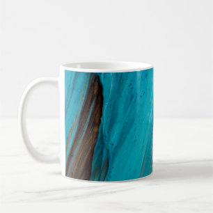 Hand drawn gouache painting. Abstract art backgrou Coffee Mug