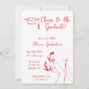 Hand drawn Graduation Party invitation