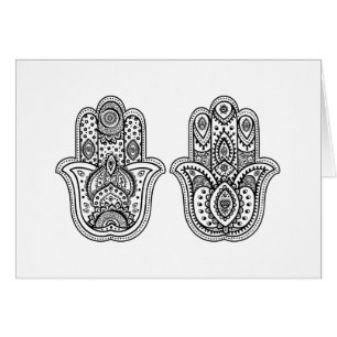 Hand Drawn Hamsa With Ornaments