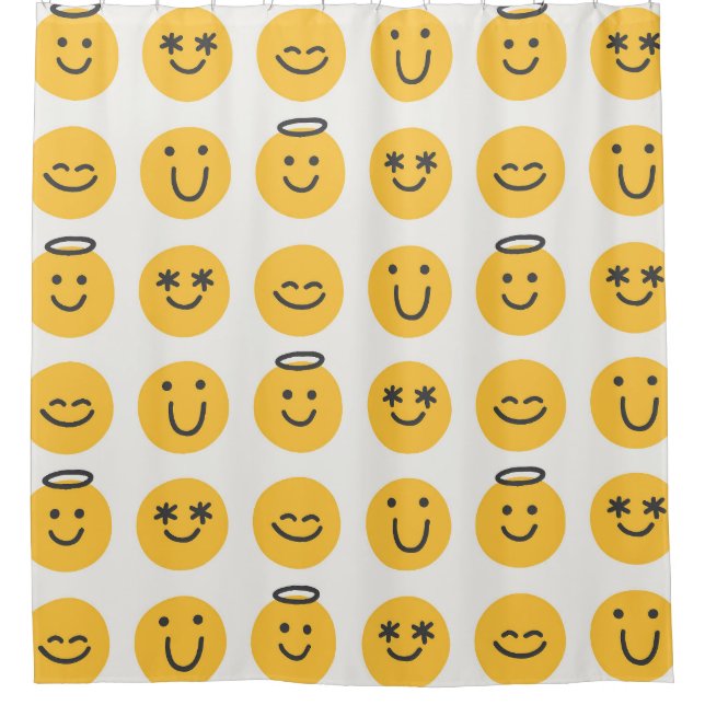 Hand Drawn Happy Emoji Pattern (Front)