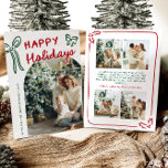 Hand Drawn Happy Holidays Arch Photo Christmas Holiday Card<br><div class="desc">🎄✨ Spread the holiday magic! Our Hand Drawn Happy Holidays Arch Photo Christmas Card combines timeless charm with a chic arched frame and playful hand-drawn accents 🖌️📸. Showcase your favourite photo front and centre, surrounded by festive greenery, warm colours, and cozy seasonal vibes ❤️🌟. Perfect for sending joy to family,...</div>