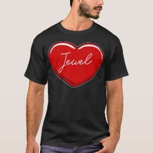 Hand Drawn Heart JewelFirst Name Hearts I Love Jew T-Shirt