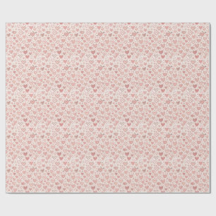 Hand-Drawn Heart Pattern Wrapping Paper