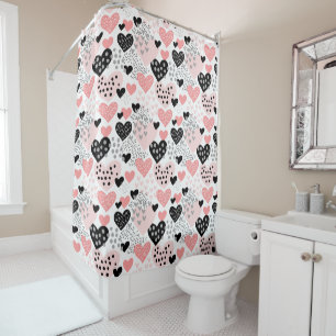Hand Drawn Hearts and Dots Pattern ID471