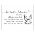 Hand Drawn Hen Family Farm Fresh Eggs Carton