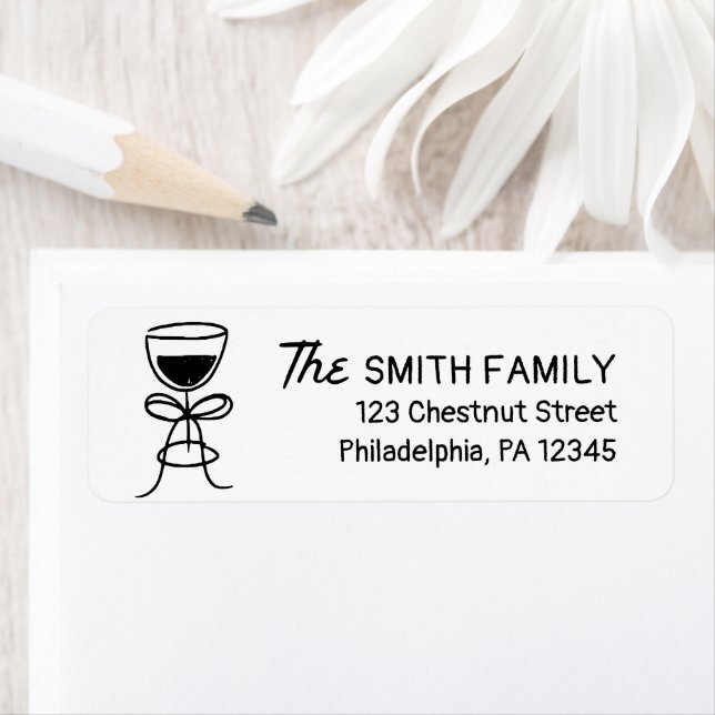 Hand Drawn Holiday Return Address Labels (Insitu)