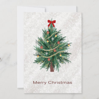 Hand Drawn Holiday Tree Card