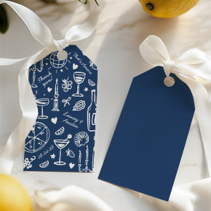 Hand-Drawn Illustrated Wedding Welcome  Gift Tags