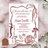 Hand Drawn Illustration Charcuterie Bridal Shower