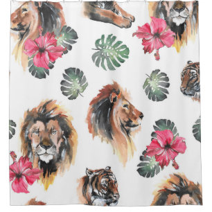 Hand drawn illustration. Watercolor seamless patte