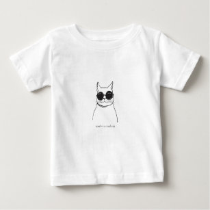 Hand drawn illustration "You're a cool cat" Baby T-Shirt