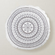 Hand Drawn Intricate Mandala Art For Colouring In