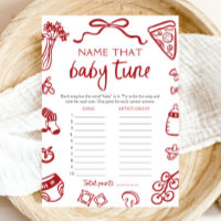 Hand Drawn Italian Baby Shower Name That Baby Tune