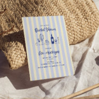 Hand Drawn Italian Food Striped Bridal Shower