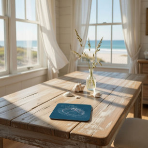 Hand drawn Jellyfish Art  Coaster