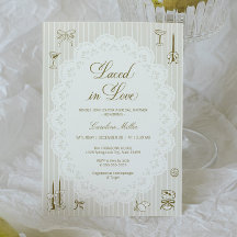 Hand Drawn Laced in Love Bridal Shower