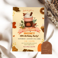Hand Drawn Latte Fun Autumn Birthday