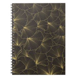 Hand drawn leaves of tropical plants. Vintage trop Notebook
