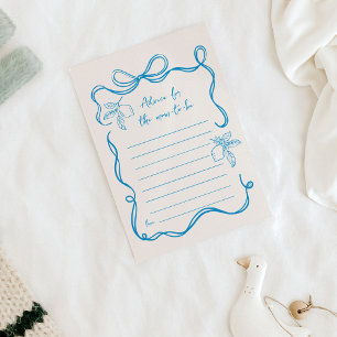 Hand Drawn Lemon Baby Shower Advice for Mom Card