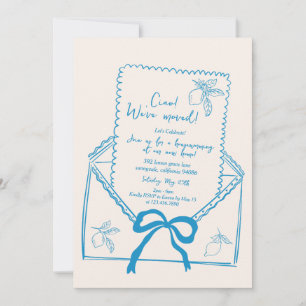 Hand Drawn Lemon Housewarming Party Invitation