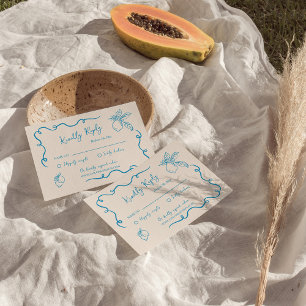 Hand Drawn Lemon Wedding RSVP Enclosure Card