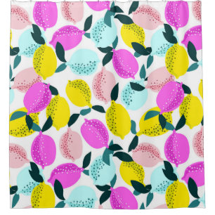 Hand Drawn Lemons Vintage Pattern