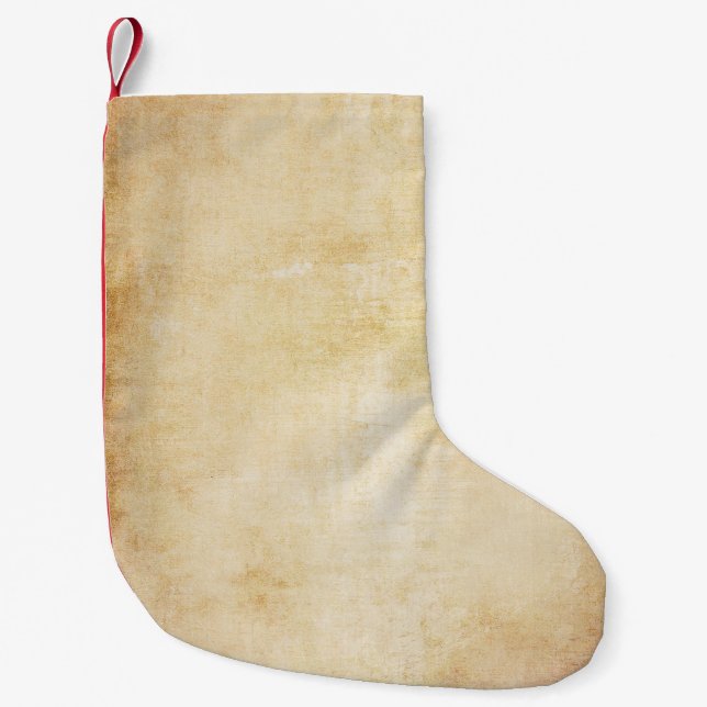 Hand-drawn leopard print, watercolor texture. small christmas stocking (Front)