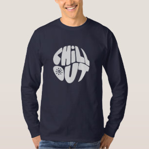 Hand drawn lettering phrase in the shape of a ball T-Shirt