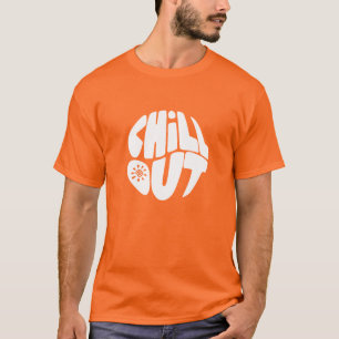 Hand drawn lettering phrase in the shape of a ball T-Shirt