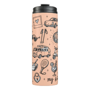 Hand Drawn Lifestyle Clipart Bundle, Thermal Tumbler