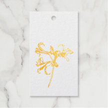 Hand drawn line blooming lily flower.