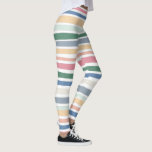 Hand Drawn Lines Colourful Striped Leggings<br><div class="desc">Hope you like this fun design. Customize it with your own text too. And check my shop for matching items like tshirts, towels, wrapping paper, cards and more! If you'd like something custom please drop me a note. Thanks for checking out my designs!</div>