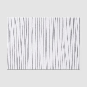Hand Drawn Lines Grid Pattern Gift Tissue Paper