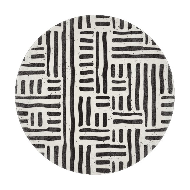 Hand-drawn lines, grungy seamless texture. cutting board (Front)