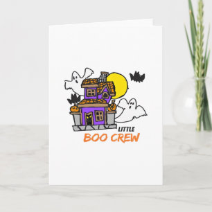 Hand Drawn Little Boo Crew Halloween Card