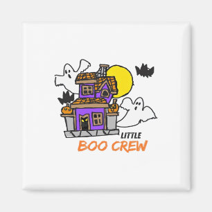 Hand Drawn Little Boo Crew Halloween Magnet