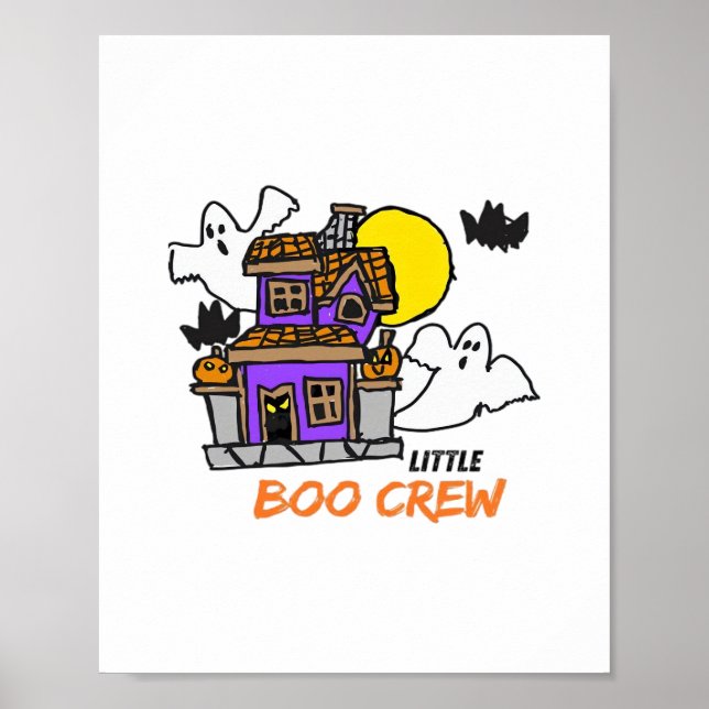 Hand Drawn Little Boo Crew Halloween Poster (Front)