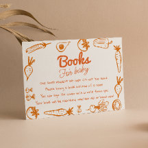 Hand Drawn Locally Grown Baby Shower Book Request