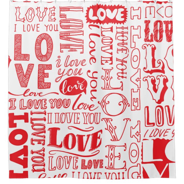 Hand-Drawn Love Doodles Seamless Background (Front)