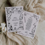 Hand Drawn Maid of Honour Proposal Card<br><div class="desc">Creatively pop the question to your Maid of Honour with this unique hand drawn Maid of Honour proposal card. Imagine a Maid of Honour proposal card that’s a true work of art. The frame itself is adorned with whimsical hand-drawn elements: delicate bows, a charming little cake with intricate frosting details,...</div>