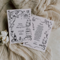 Hand Drawn Maid of Honour Proposal Card