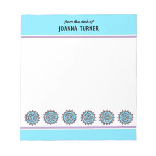 Hand Drawn Mandala Notepad Template