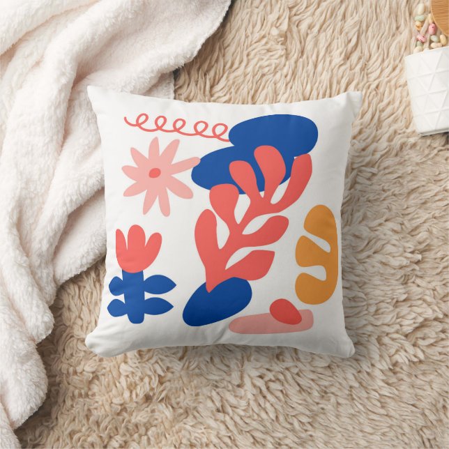 Hand drawn Matisse Throw Pillow (Blanket)