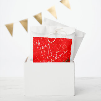 Hand-Drawn Merry Christmas Favour Bag