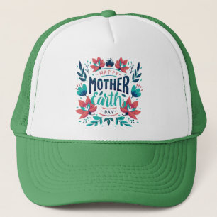 Hand Drawn Mother Earth Day Design-23184 Hoodie Trucker Hat