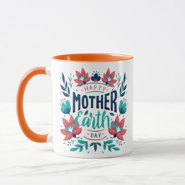Hand Drawn Mother Earth Day Design-23184 Mug (Left)