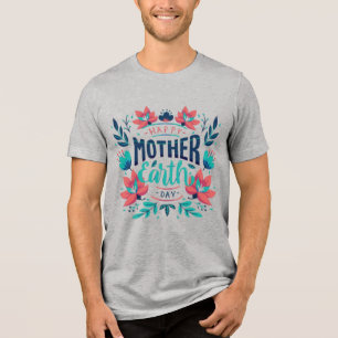Hand Drawn Mother Earth Day Design-23184 Tri-Blend Shirt