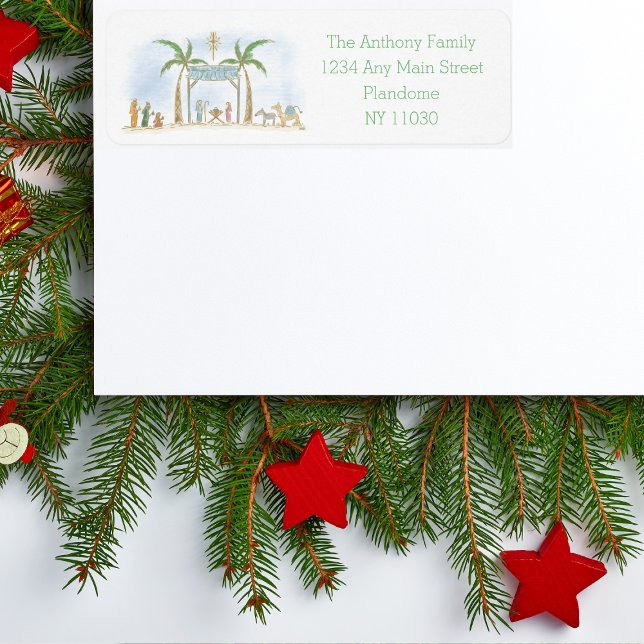 Hand Drawn Nativity Scene All is Calm Saying  (Creator Uploaded)