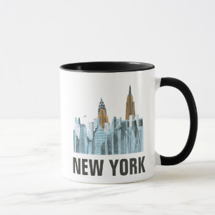 Hand Drawn New York City, NY Mug